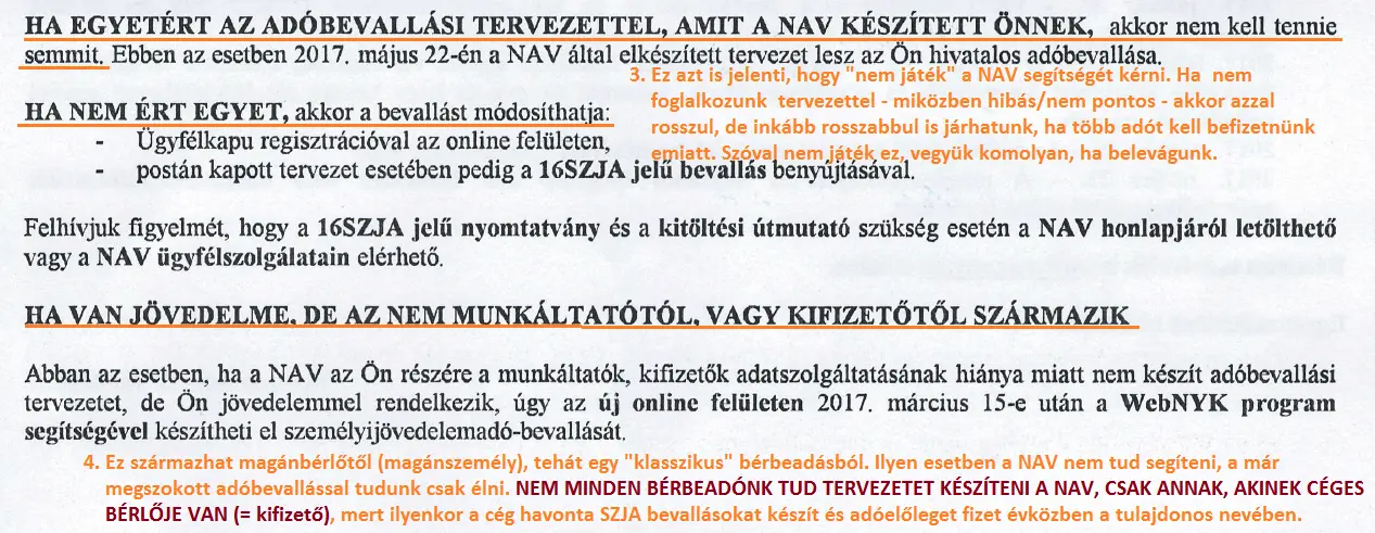 NAV adóbevallási tervezet