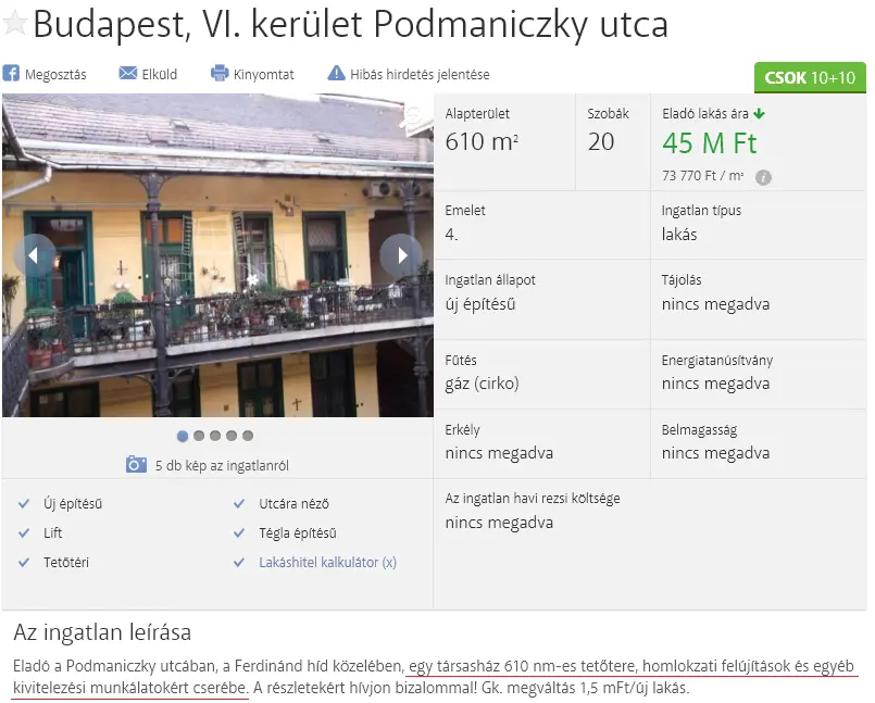 Újlakás: igen, nem, talán?